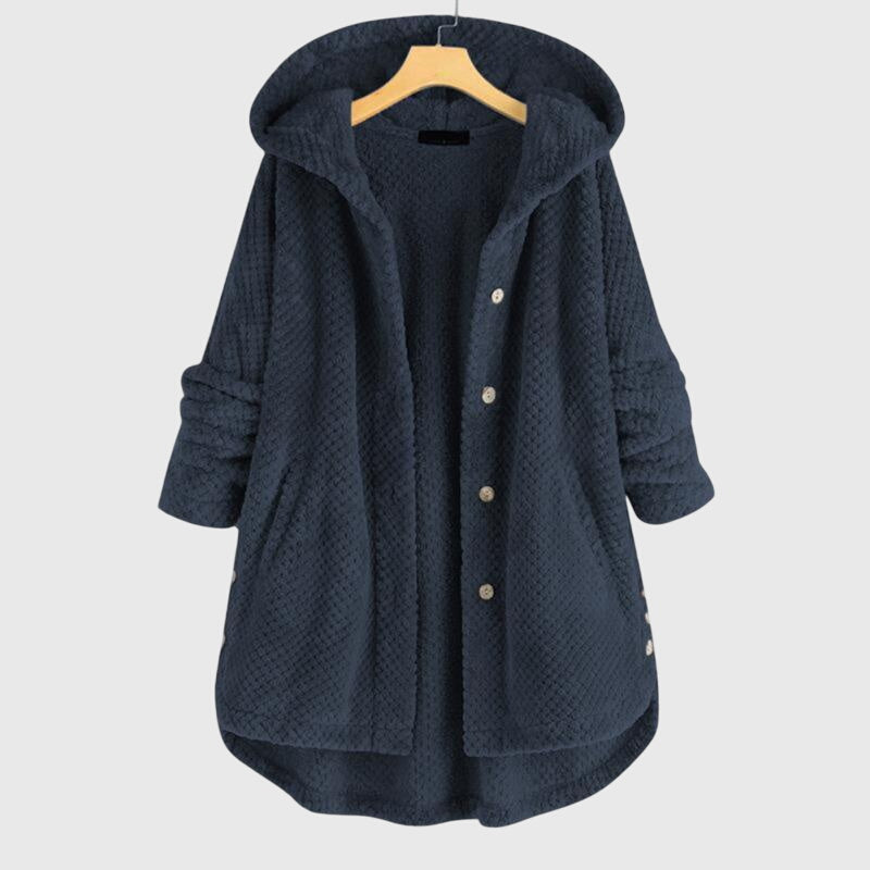 Azra | Elegantna flis jakna s kapuco