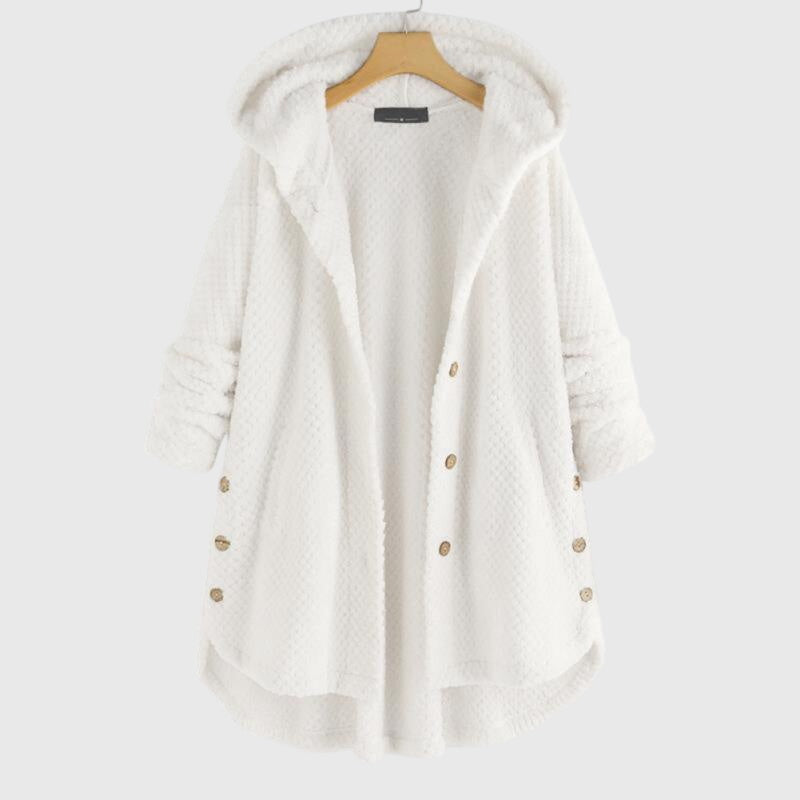 Azra | Elegantna flis jakna s kapuco
