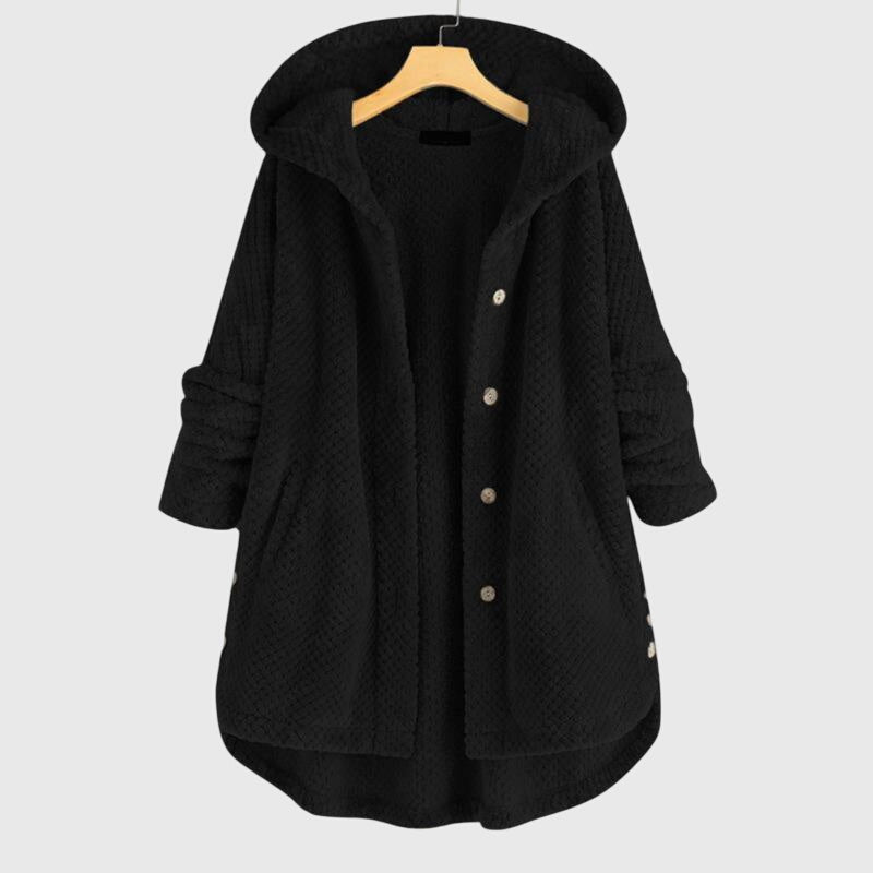 Azra | Elegantna flis jakna s kapuco