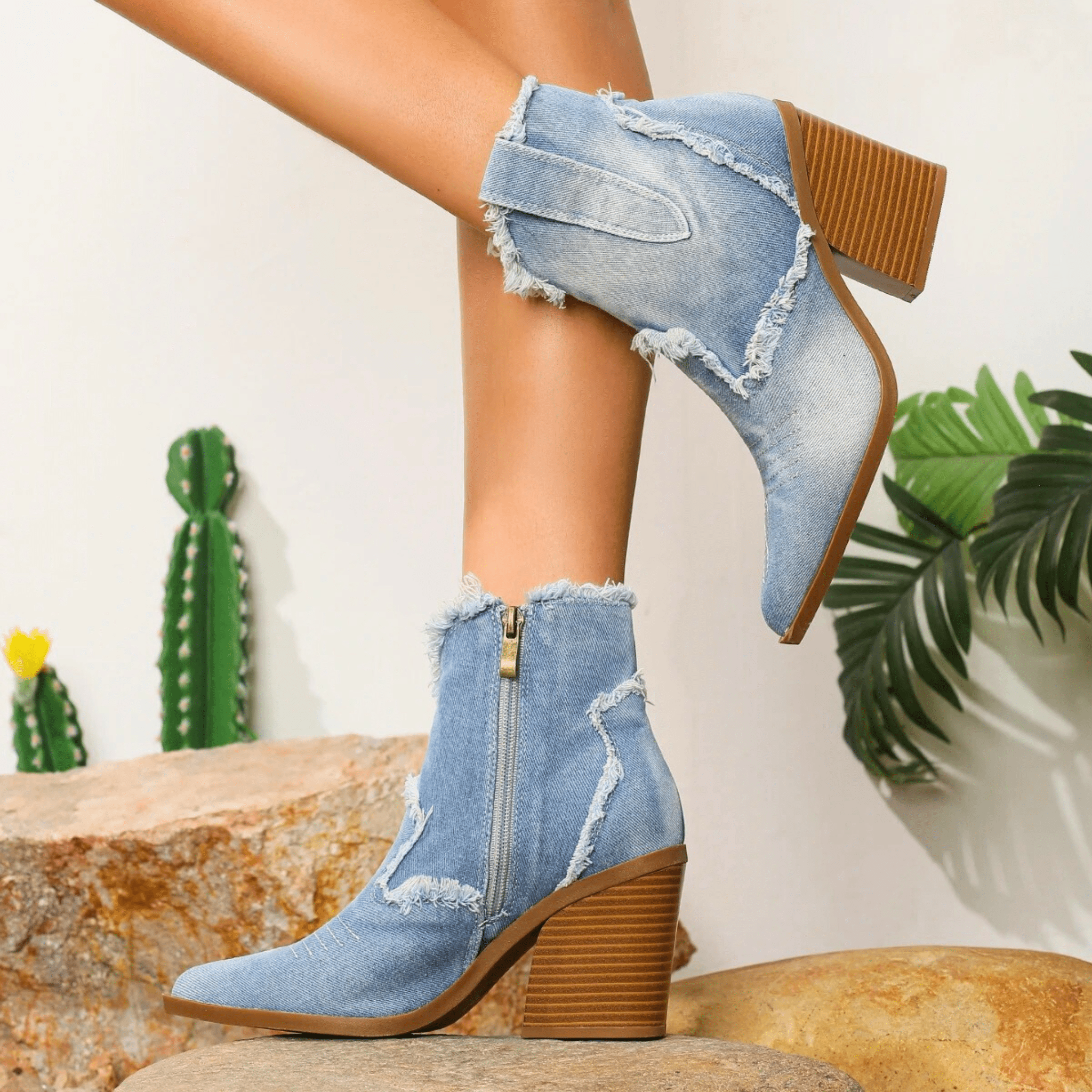Metka | Denim gležnarji